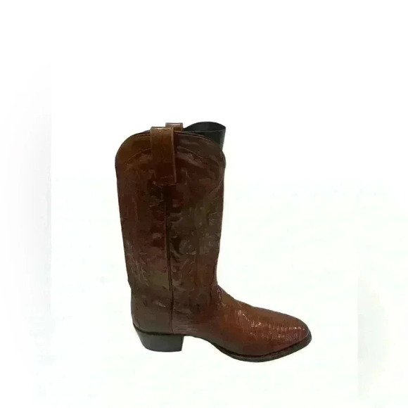 Dan Post Mens Brown Antique Tan Têju Lizard Skin Raleigh Cowboy Boots 8.5 D - Picture 9 of 16